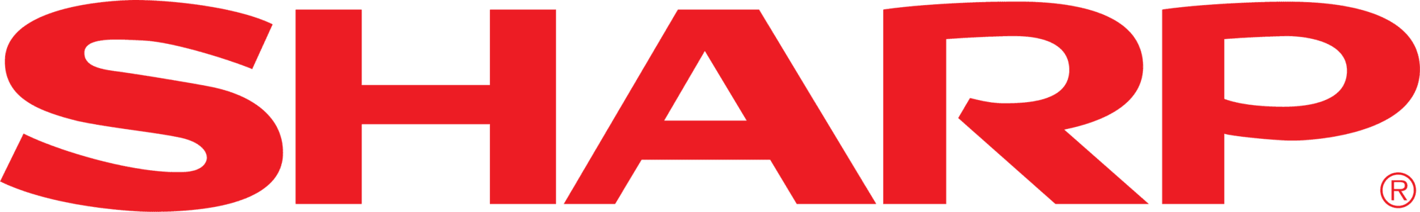 Sharp copier and printer brand logo - supplied wholesale to European distributors